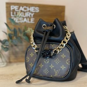 Altered Bag with authentic Louis Vuitton Monogram Canvas